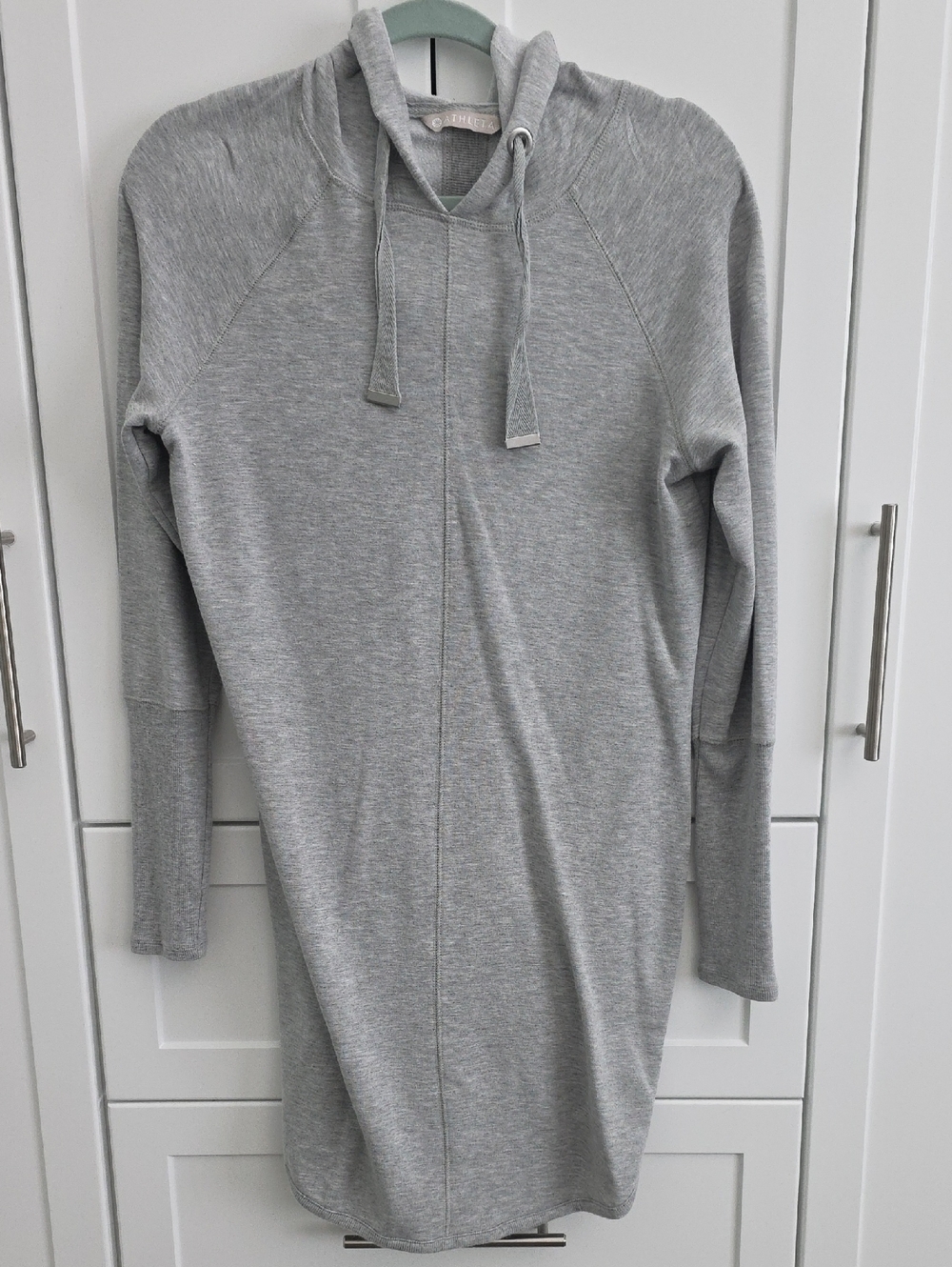 Athleta Light Gray Hooded Pullover
